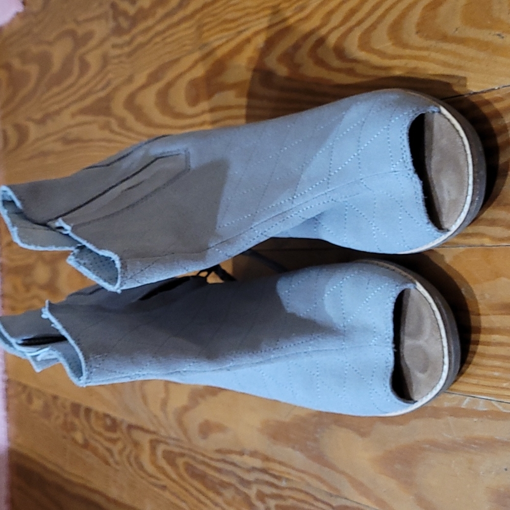 TOMS Open Toe Booties